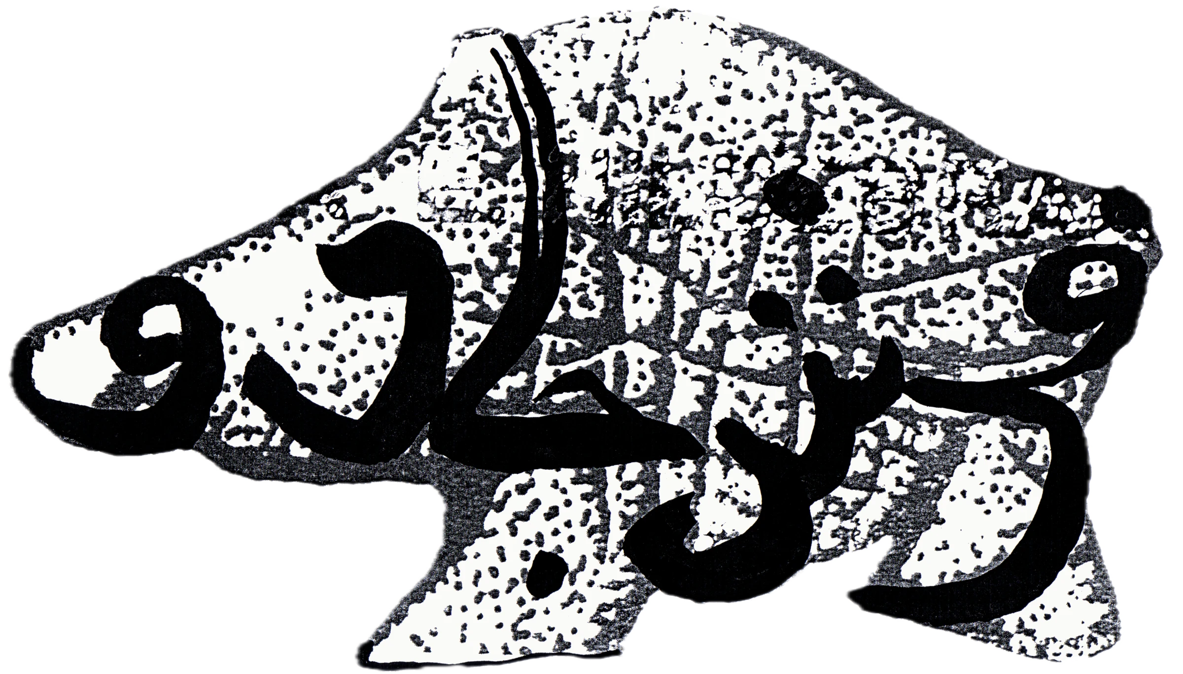 Boar — Kalligraphie-Marke von Magna Hildebrand